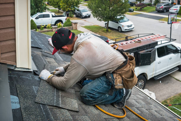 Professional Roof Inspection technician working in Chesterfield, NJ